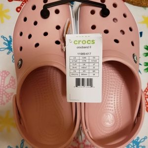 pink crocs